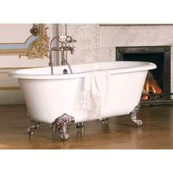 VCHENPC Cheshire Unique Size Soaking Tub - White / Polished Chrome VCHENPC Cheshire Unique Size Soaking Tub - White / Polished Chrome