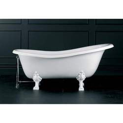VROXNPB Roxburgh Unique Size Soaking Tub - White / Polished Brass VROXNPB Roxburgh Unique Size Soaking Tub - White / Polished Brass