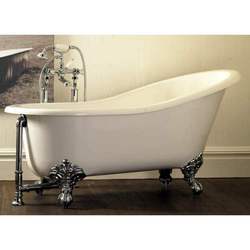 VSHRNBN Shropshire Unique Size Soaking Tub - White / Brushed Nickel VSHRNBN Shropshire Unique Size Soaking Tub - White / Brushed Nickel