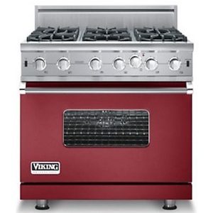 VVGIC5366BAR Professional Series Gas Range - Apple Red VVGIC5366BAR Professional Series Gas Range - Apple Red