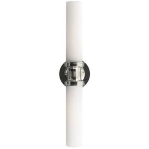 T600LNDBFNCF Linden 2 Bulb Bathroom Lighting - Polished Nickel / Frost T600LNDBFNCF Linden 2 Bulb Bathroom Lighting - Polished Nickel / Frost