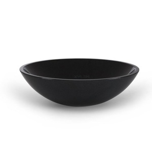 RGRVE170CBK Stone Vessel Style Bathroom Sink - Black RGRVE170CBK Stone Vessel Style Bathroom Sink - Black