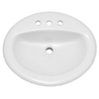 Self-Rimming Bathroom Sink 20-1/2 x 17-1/2 x 7-5/8 Self-Rimming Bathroom Sink 20-1/2 x 17-1/2 x 7-5/8