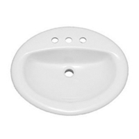 Self-Rimming Bathroom Sink 20-1/2 x 17-1/2 x 7-5/8 Self-Rimming Bathroom Sink 20-1/2 x 17-1/2 x 7-5/8