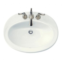 Self-Rimming Bathroom Sink 21-1/2'' x 22'' x 8-1/4'' Self-Rimming Bathroom Sink 21-1/2'' x 22'' x 8-1/4''