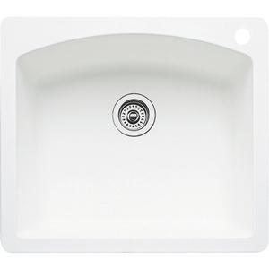 B440211 Diamond White/Color Dual Mount Single Bowl Kitchen Sink - White B440211 Diamond White/Color Dual Mount Single Bowl Kitchen Sink - White