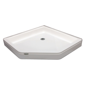 JCAY4848SNXXXXW Cayman Corner Shower Base - White JCAY4848SNXXXXW Cayman Corner Shower Base - White