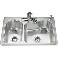 Double Bowl Kitchen Sink 33'' x 22'' x 8-5/16'' Double Bowl Kitchen Sink 33'' x 22'' x 8-5/16''