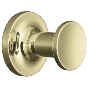 K14443-AF Purist Robe Hook Bathroom Accessory - Vibrant French Gold K14443-AF Purist Robe Hook Bathroom Accessory - Vibrant French Gold