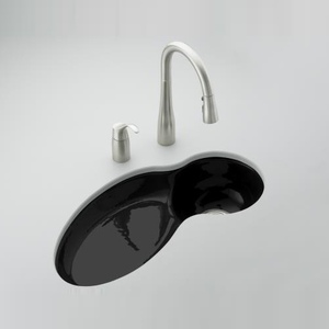 K6494 7 Fete Undermount Bar Sink Black At Fergusonshowrooms K6494 7 Fete Undermount Bar Sink Black