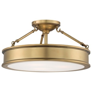 M4177249 Harbour Point Semi Flush Mount Ceiling Light - Liberty Gold M4177249 Harbour Point Semi Flush Mount Ceiling Light - Liberty Gold