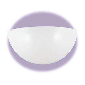 S413815 Acrylic Sconce 1 Bulb Wall Sconce - White S413815 Acrylic Sconce 1 Bulb Wall Sconce - White