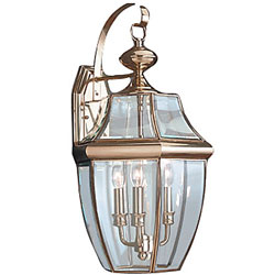S804002 Lancaster Entrance Outdoor Wall Light - Polished Brass S804002 Lancaster Entrance Outdoor Wall Light - Polished Brass