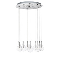 Multi Light Pendant 22" Width Multi Light Pendant 22" Width