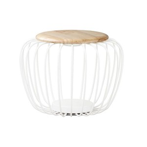 EE20577WTNW Cage Floor Lamp - White and Navaho White EE20577WTNW Cage Floor Lamp - White and Navaho White