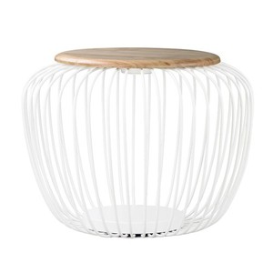 EE20578WTNW Cage Floor Lamp - White and Navaho White EE20578WTNW Cage Floor Lamp - White and Navaho White