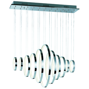 EE22716PC Hoops Multi Light Pendant Light - Polished Chrome EE22716PC Hoops Multi Light Pendant Light - Polished Chrome
