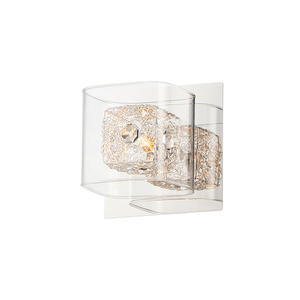 EE2283018SVPC Gem 1 Bulb Wall Sconce - Polished Chrome / Silver EE2283018SVPC Gem 1 Bulb Wall Sconce - Polished Chrome / Silver