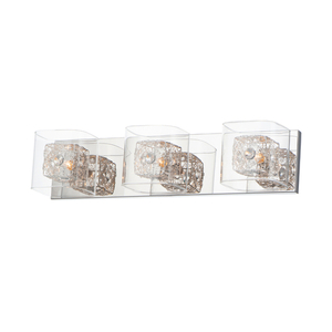 EE2283318SVPC Gem 3 Bulb Bathroom Lighting - Polished Chrome / Silver EE2283318SVPC Gem 3 Bulb Bathroom Lighting - Polished Chrome / Silver