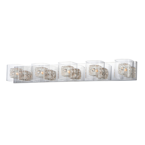 EE2283518SVPC Gem 4 or More Bulb Bathroom Lighting - Polished Chrome / Silver EE2283518SVPC Gem 4 or More Bulb Bathroom Lighting - Polished Chrome / Silver