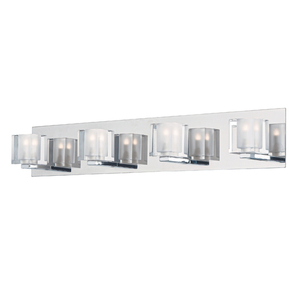 EEE3217018PC Blocs 4 or More Bulb Bathroom Lighting - Polished Chrome EEE3217018PC Blocs 4 or More Bulb Bathroom Lighting - Polished Chrome