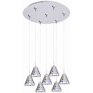 EE9370120SN Geo Multi Light Pendant Light - Satin Nickel EE9370120SN Geo Multi Light Pendant Light - Satin Nickel