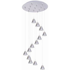 EE9380120SN Geo Multi Light Pendant Light - Satin Nickel EE9380120SN Geo Multi Light Pendant Light - Satin Nickel