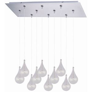 EE9391018SN Larmes Multi Light Pendant Light - Satin Nickel EE9391018SN Larmes Multi Light Pendant Light - Satin Nickel