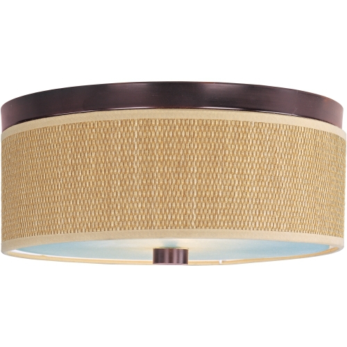 EE95002101OI Elements Flush Mount Ceiling Light - Oil Rubbed Bronze / GrassCloth EE95002101OI Elements Flush Mount Ceiling Light - Oil Rubbed Bronze / GrassCloth