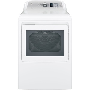 GGTD65EBSJWS Electric Dryer - White on White with Silver Backsplash GGTD65EBSJWS Electric Dryer - White on White with Silver Backsplash
