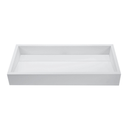 Vessel Style Bathroom Sink 39-1/2'' x 14-1/2'' x 5-1/4'' Vessel Style Bathroom Sink 39-1/2'' x 14-1/2'' x 5-1/4''