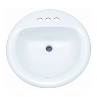 Self-Rimming Bathroom Sink 19'' x 19'' x 8'' Self-Rimming Bathroom Sink 19'' x 19'' x 8''