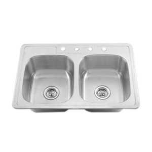 PFT332274 Stainless Steel Double Bowl Kitchen Sink - Stainless Steel PFT332274 Stainless Steel Double Bowl Kitchen Sink - Stainless Steel
