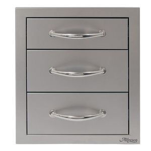 AAB3DR Storage Drawer Outdoor Kitchen - Stainless Steel AAB3DR Storage Drawer Outdoor Kitchen - Stainless Steel