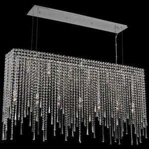 A035161010FR001 Gocce Linear Pendant Pendant Light - Chrome A035161010FR001 Gocce Linear Pendant Pendant Light - Chrome