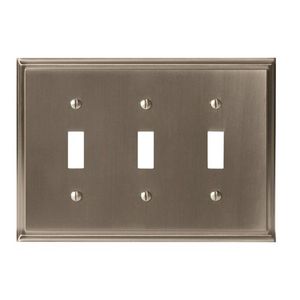 ABP36516G10 Mulholland Switch Plate Switch Plate - Satin Nickel ABP36516G10 Mulholland Switch Plate Switch Plate - Satin Nickel
