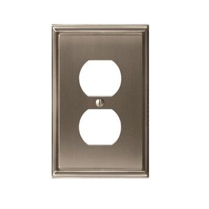 ABP36522G10 Mulholland Outlet Plate Switch Plate - Satin Nickel ABP36522G10 Mulholland Outlet Plate Switch Plate - Satin Nickel