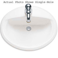 Self-Rimming Bathroom Sink 20-3/8'' X 17-3/8'' Self-Rimming Bathroom Sink 20-3/8'' X 17-3/8''