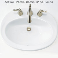 Self-Rimming Bathroom Sink 23-1/2'' x 18-3/8'' x 7-3/4'' Self-Rimming Bathroom Sink 23-1/2'' x 18-3/8'' x 7-3/4''