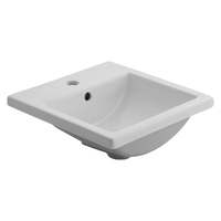 Self-Rimming Bathroom Sink 16-3/8'' x 16-3/8'' x 6-3/4''