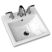 Self-Rimming Bathroom Sink 16-3/8'' x 16-3/8'' x 6-3/4'' Self-Rimming Bathroom Sink 16-3/8'' x 16-3/8'' x 6-3/4''