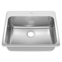 Single Bowl Sinks 25-1/4'' x 22'' x 9'' Single Bowl Sinks 25-1/4'' x 22'' x 9''