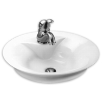 Self-Rimming Bathroom Sink 17-3/4'' Round Self-Rimming Bathroom Sink 17-3/4'' Round