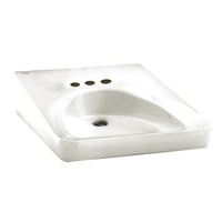 Wall Hung Bathroom Sink 27 x 20 x 6-5/8 Wall Hung Bathroom Sink 27 x 20 x 6-5/8