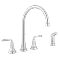 Two Handle Kitchen Faucet 8'' Widespread