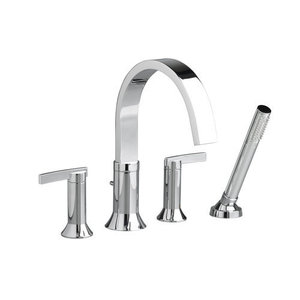 A7430901002 Berwick Deck Mount With Handshower Tub Faucet - Polished Chrome A7430901002 Berwick Deck Mount With Handshower Tub Faucet - Polished Chrome