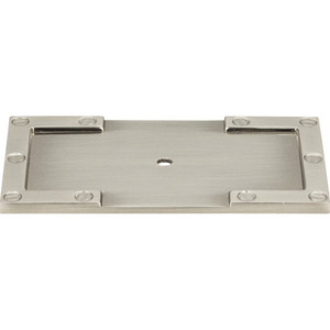 A378BRN Campaign BackPlate Cabinet Accessory - Brushed Nickel A378BRN Campaign BackPlate Cabinet Accessory - Brushed Nickel