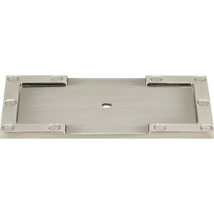 A378BRN Campaign BackPlate Cabinet Accessory - Brushed Nickel A378BRN Campaign BackPlate Cabinet Accessory - Brushed Nickel