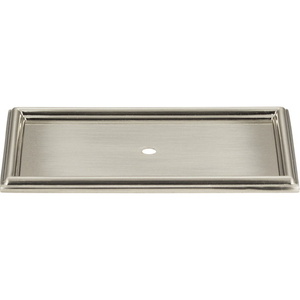 A379BRN Campaign BackPlate Cabinet Accessory - Brushed Nickel A379BRN Campaign BackPlate Cabinet Accessory - Brushed Nickel