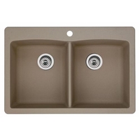 Double Bowl Kitchen Sink 33'' x 22'' x 9-1/2'' Double Bowl Kitchen Sink 33'' x 22'' x 9-1/2''